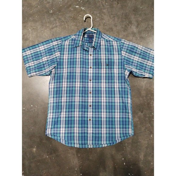 Cambridge Classics Dress Shirt Men’s Size M Plaid - Picture 1 of 5